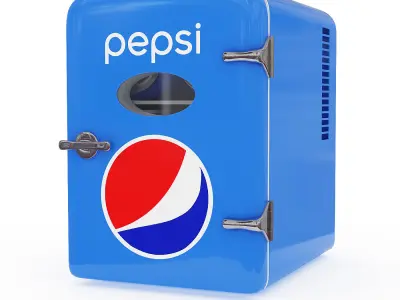 Mini Fridge Pepsi Cola 3D model