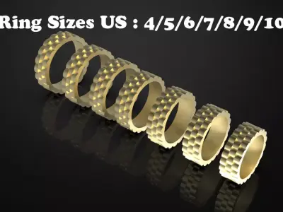 Wedding Ring 3D print model