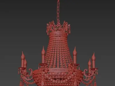 Chandelier Lodi E 1 6 8 200 A 3D model