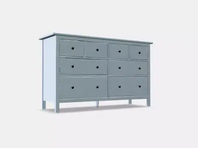 HEMNES Chest of 8 drawers Low-poly 3D model
