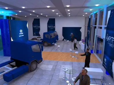 Brand launch event 3D model