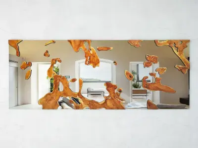 Teak Root Mirror 3 3D model