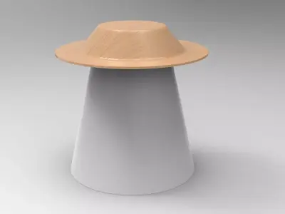 Coni Side Table Low-poly 3D model