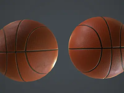 Basketball Ball PBR Game Ready Low-poly 3D model
