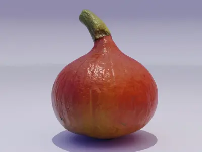 Ultra-realistic pumpkin Low-poly 3D model