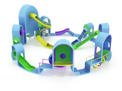 Playground Low-poly 3D model purchase
