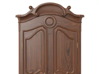 Wardrobe in classic style 750 3D model