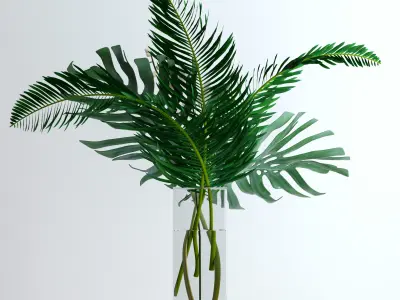 Exotic bouquet 3D model