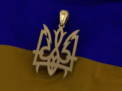 Ukrainian Trident 3D print model 14