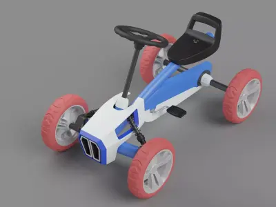 pedal kart design 3D model