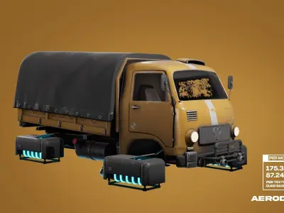 Tam800 - GameReady Sci-fi Vehicle - AR - VR 3D model