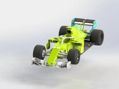 Mercedes-Ben 2018-Racing car 01 3D model