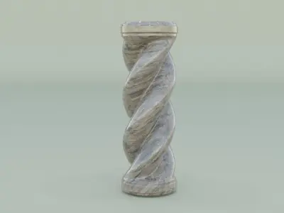 Spiral Pillar 3D model