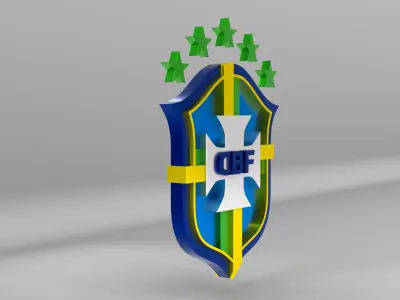 Brazil National Soccer Team Logo 3D model
