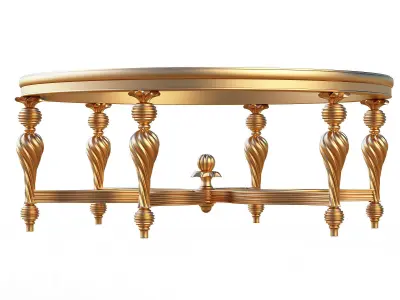 Classic Tea Table Furniture Design SW Yegane Low-poly 3D model