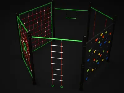 Teenagers Outdoors Toys 3D model