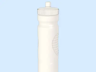 Water Bottle Mockup Free 3D model