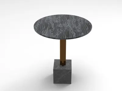 Facy Side Table Low-poly 3D model