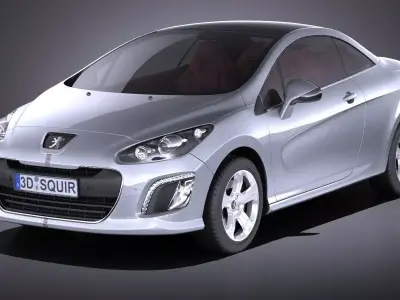 Peugeot 308 CC 2013 VRAY 3D model