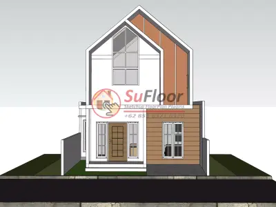 House 7x8m code 636 - Sketchup 3D model 3D model 3D model