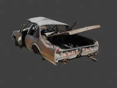 Rusty Car 1 3D model