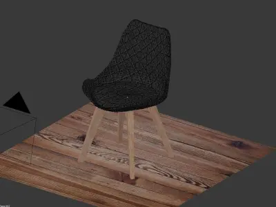 designer chair Free low-poly 3D model