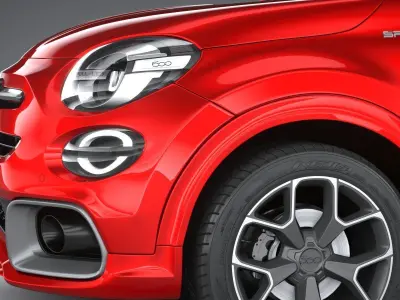 Fiat 500X Sport 2020 3D model