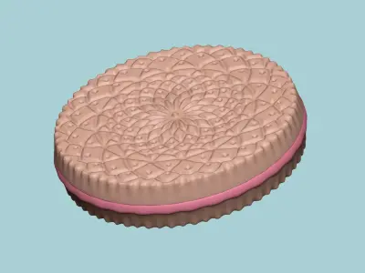 Cookie Mould 06 - Biscuit Silicon Molding 3D print model