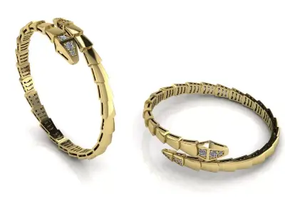 Bvlgari Snake Serpenti Bracelet 3D print model