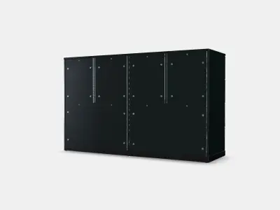 NORDLI Chest of 12 drawers 3 Low-poly 3D model