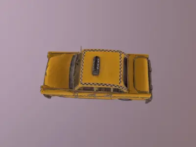 Antique Toy Taxi 3D model