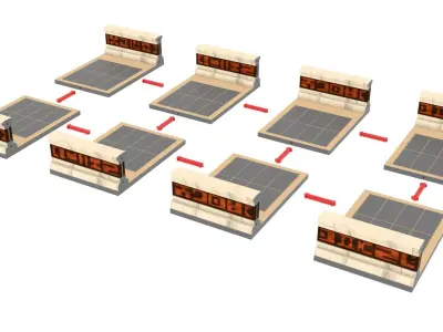 Ralph McQuarries Bazaar  - Set 1 - Bridge 1-12 scale Free 3D print model