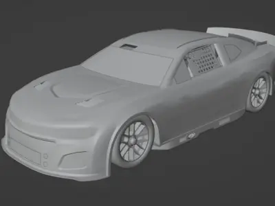 2022-2024 Chevrolet Camaro Nascar Next Gen Low-poly 3D model