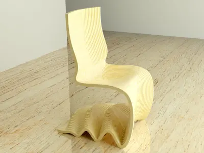 Parametric Chair cobra Design DXF files 3D model
