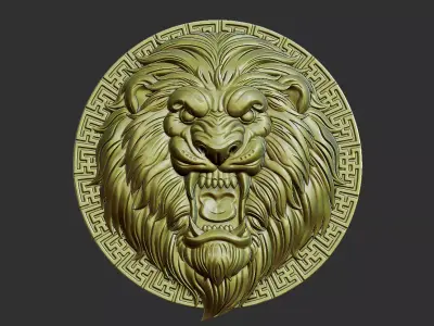 lion head 3D print model