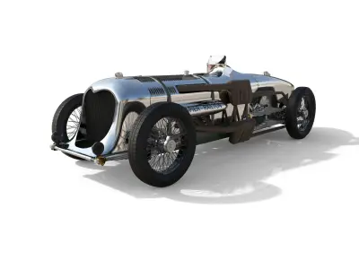 Napier-Railton Race Car 3D model