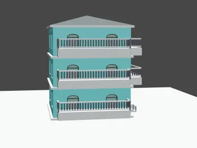 3d model apartment  for architecture and games  3D model
