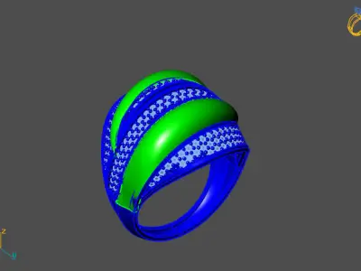 Women Ring 3D print model 18