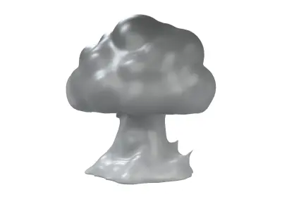 Explosion Icon v1 003 Low-poly 3D model