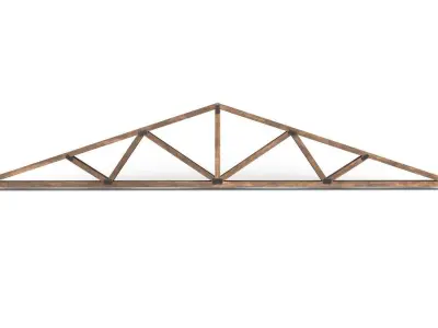 Wooden Trusses M06 Low-poly 3D model