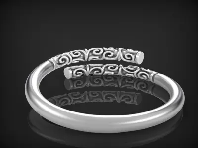 Patterned bangle 1 3D print model