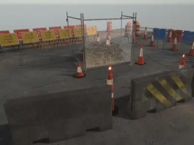 UNITY HDRP Construction Asset pack Free low-poly 3D model
