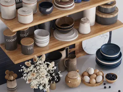 kitchen accessories024 3D model