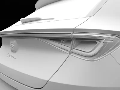 Seat Leon Sportstourer 2020 - High-Quality Blender Model 3D model