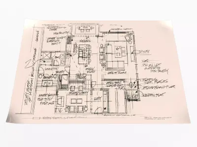 House Blueprints 03 Low-poly 3D model