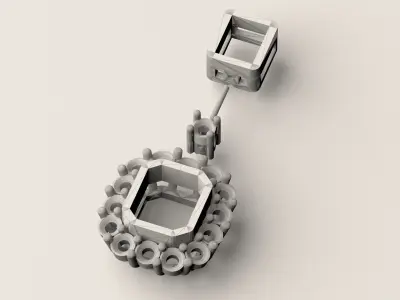 Earring E 03 3D print model