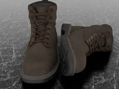 WOLWERINE 3D BOOTS Low-poly 3D model