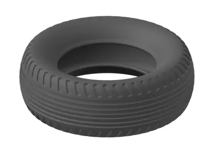 Plastic Premium Automotive Tyre Toy 3D model