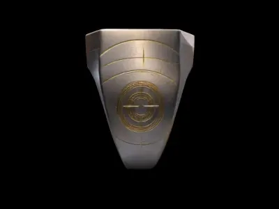 High 3d Render Artificial Signet Ring 3D model
