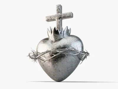 Sacred Heart Symbol 3D model